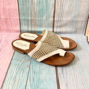Pappagallo flat slip on sandals